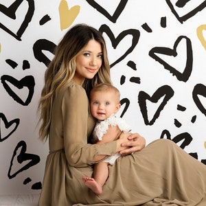 Chic Valentine - Printed Photography Backdrops - Valentine&#39;s Day Backdrop - Valentines Day Backdrop - Valentine&#39;s Day Background