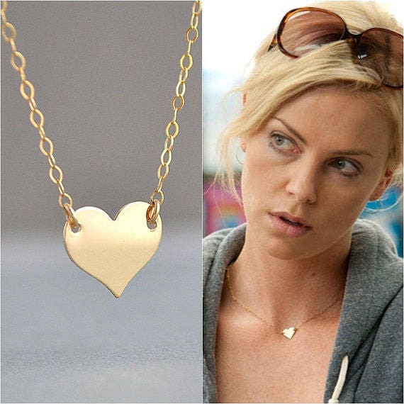 SALE 14k Gold Filled Heart Necklace 