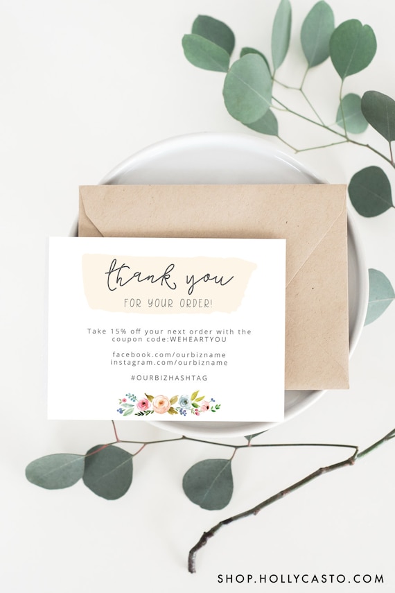 items similar to instant business thank you cards