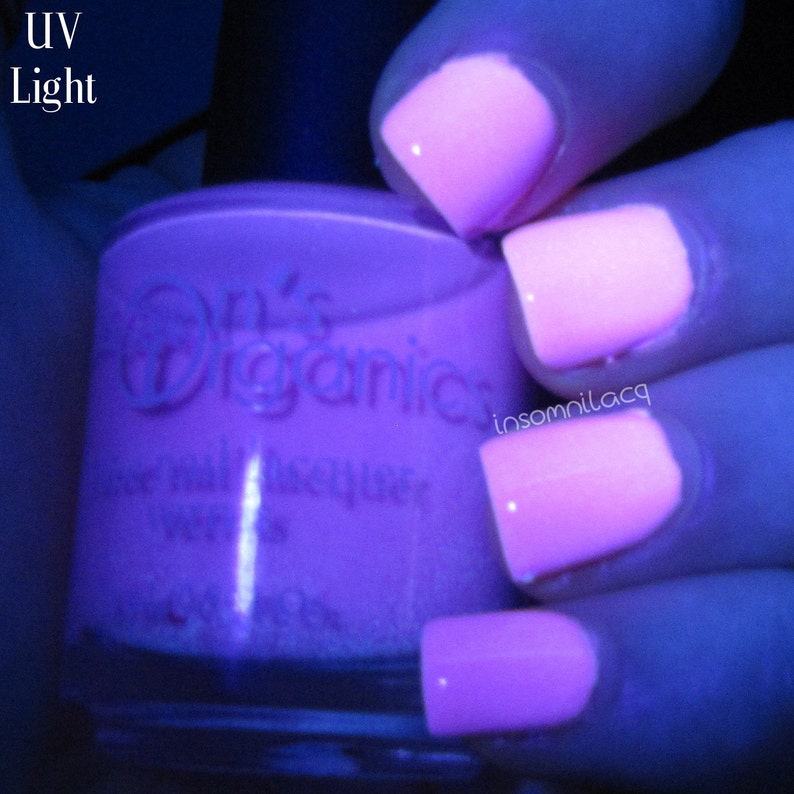 MATTE Purple Nail Polish Glow in the Dark Nail Polish Etsy