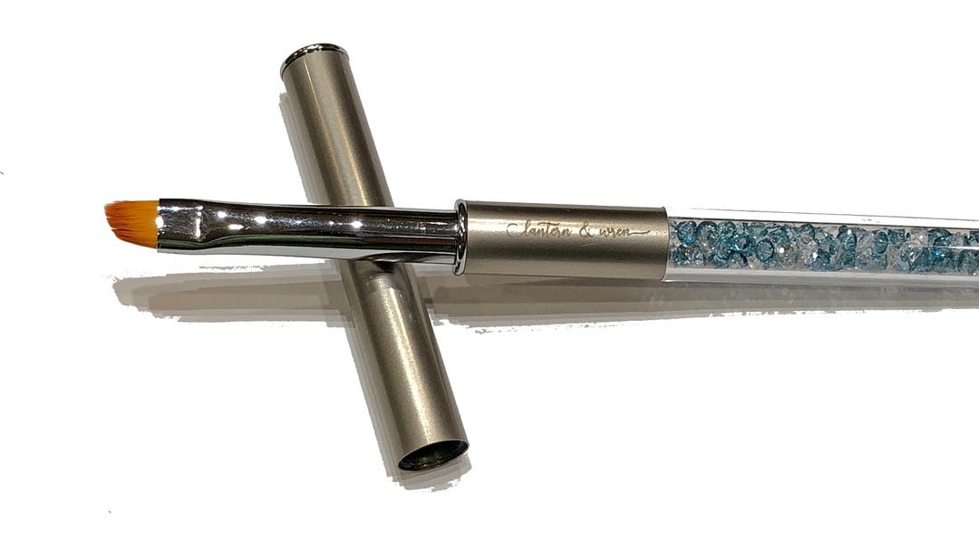 Nail Art Clean up Brush Angled Nail Clean up Brush Acetone Etsy