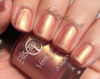 Rose Gold Nail Polish - cruelty free, 3-free Nail Lacquer - 0.5 oz Full Sized Bottle - Nails, Nail Designs, Nail Art - Secret Love