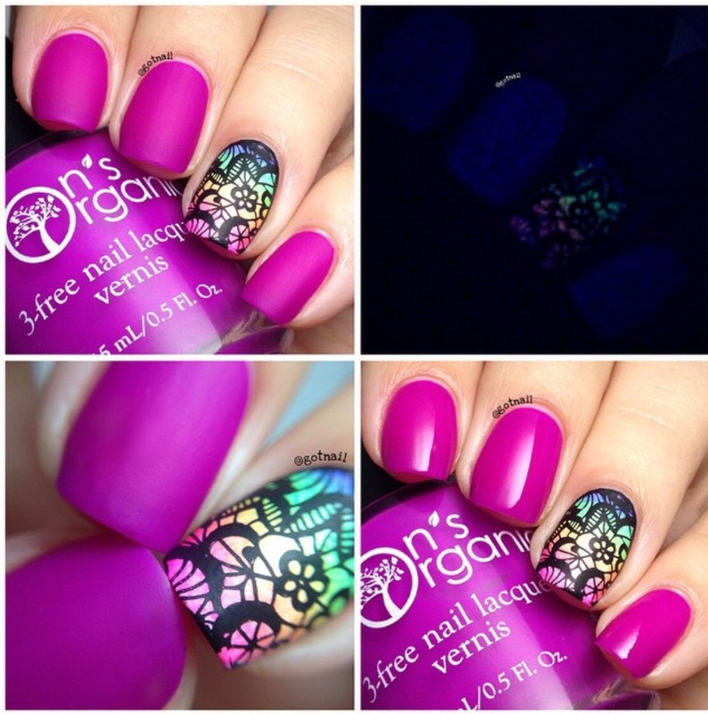 MATTE Purple Nail Polish Glow in the Dark Nail Polish - Etsy Israel MATTE Purple Nail Polish Glow in the Dark Nail Polish - Etsy Israel