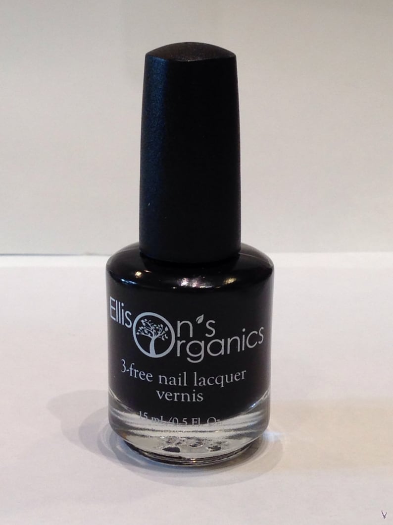 Black Nail Polish Vegan Nail Polish Goth Nail Polish Etsy