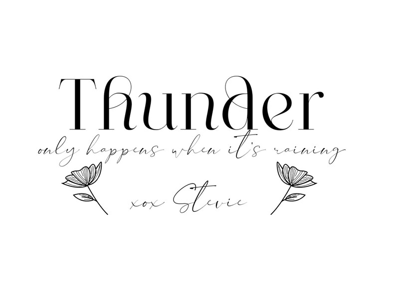 Thunder only happens when it s raining svg fleetwood mac etsy