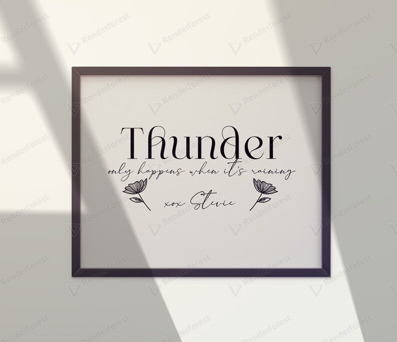 Thunder only happens when it s raining svg fleetwood mac etsy