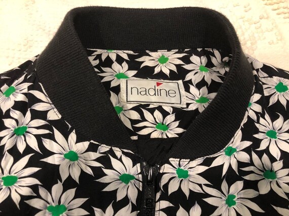 Beautiful Floral Print Track Jacket by Nadine Can… - image 2