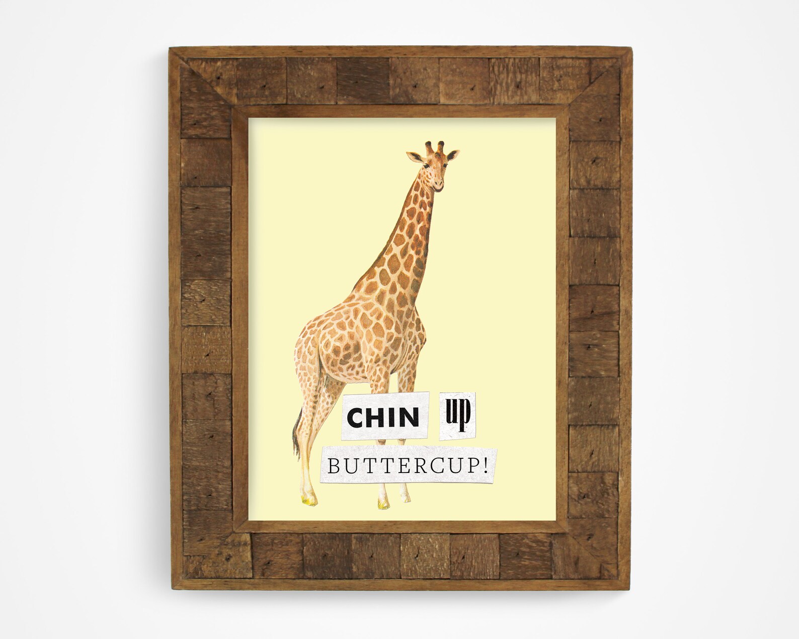 Funny Giraffe Art Print Wild Animal Wall Art Giraffe Gift Etsy