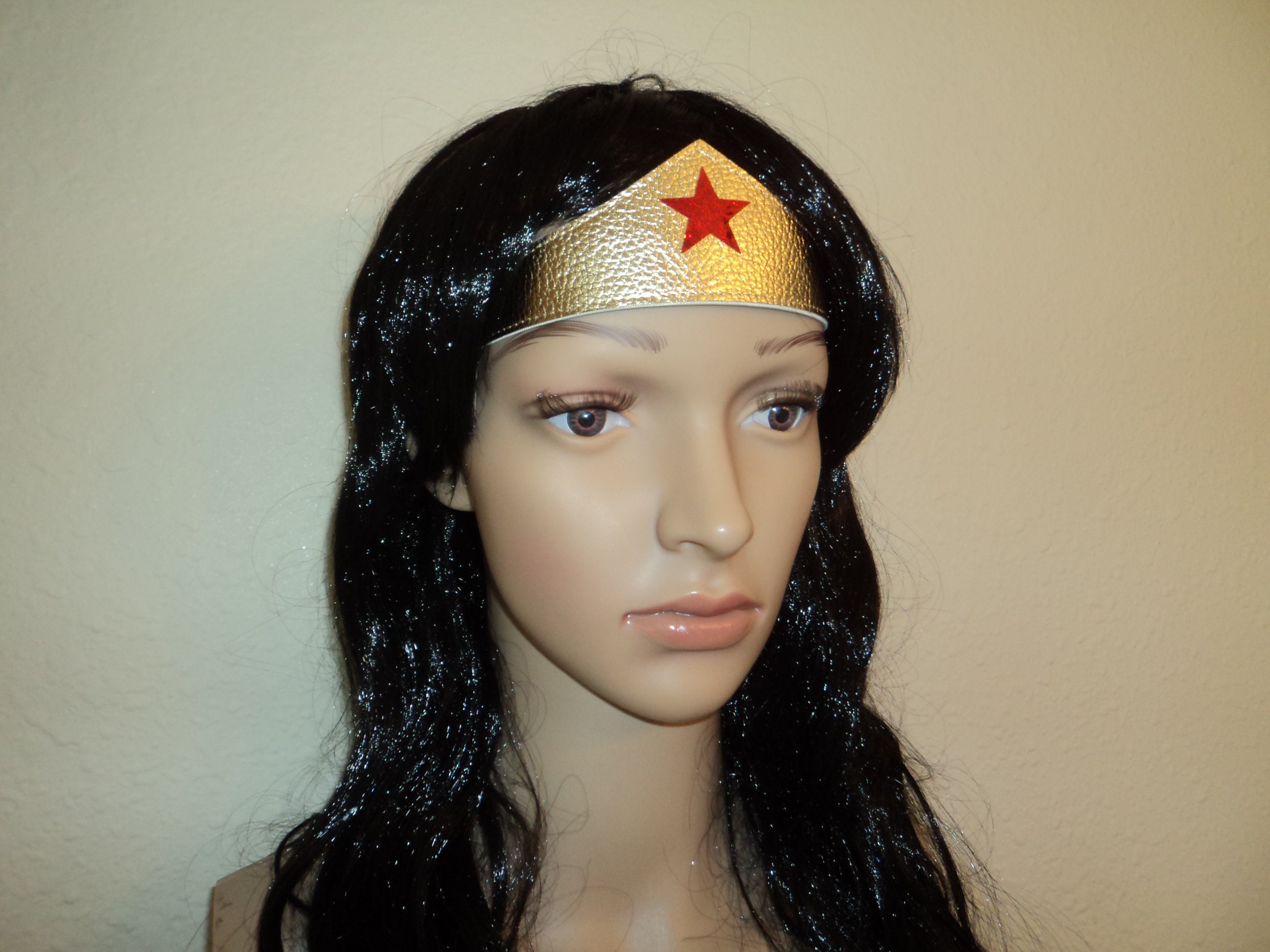 Classic Wonder Woman Costume Accessories Set Tiara and Cuffs Etsy 日本
