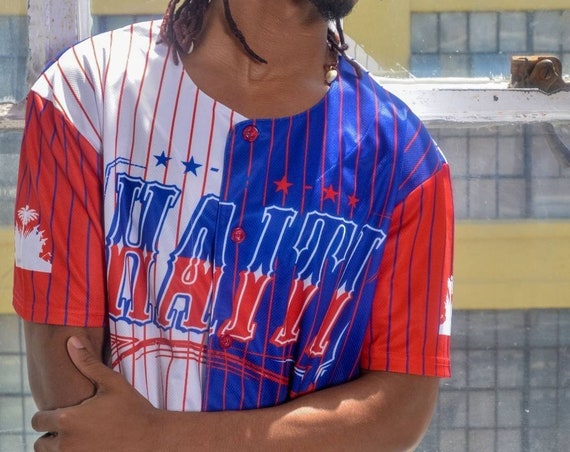 Haiti Flag N'ap Boule Baseball Jersey