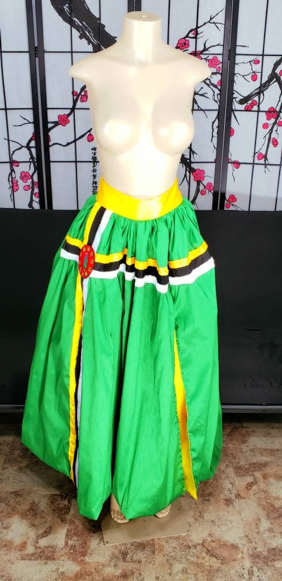 Dominica Flag Custom Maxi Skirt