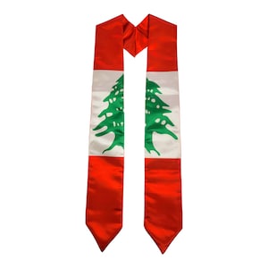 Lebon flag graduation stoles