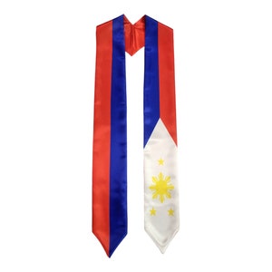 Philippines flag graduation stole/sash
