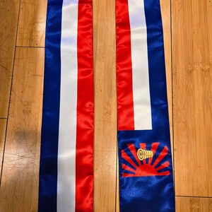 Karen Nation Graduation Flag Stoles / sash