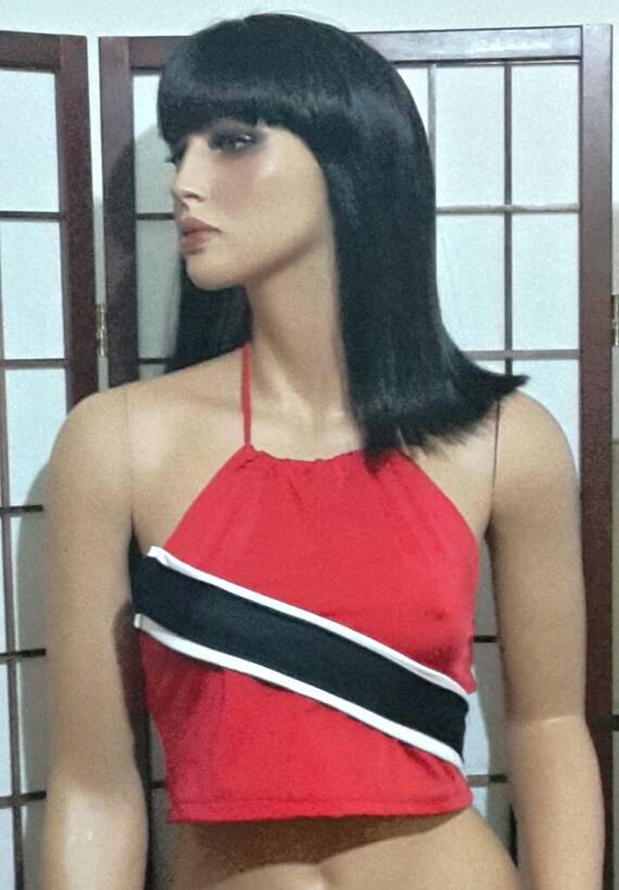 Custom Trinidad Halter Crop Top Island Fitted Shirt Tank Top