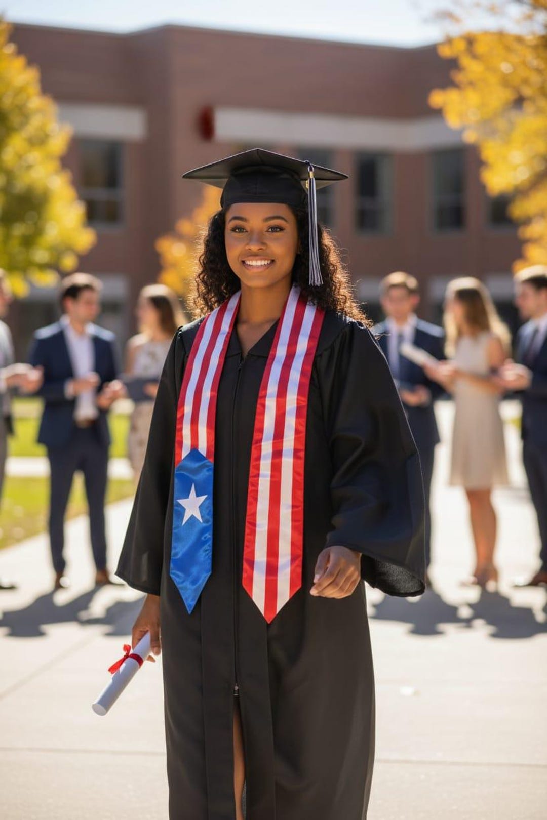 Puerto Rican Graduation Puerto Rico Flag Graduation Stole - Etsy