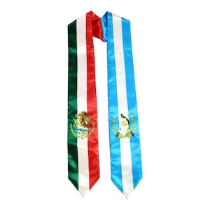 Mix Mexico  and Guatemala Graduation Stole