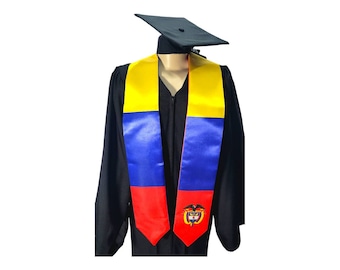 Colombia graduation stole / Satin