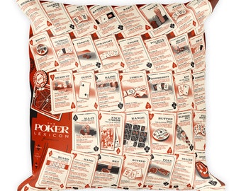 Coussin carré lexique Poker