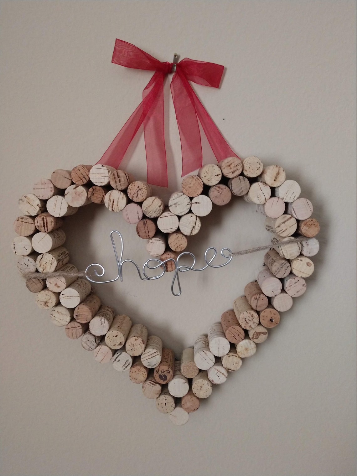 Wine Cork Heart Outline | Etsy
