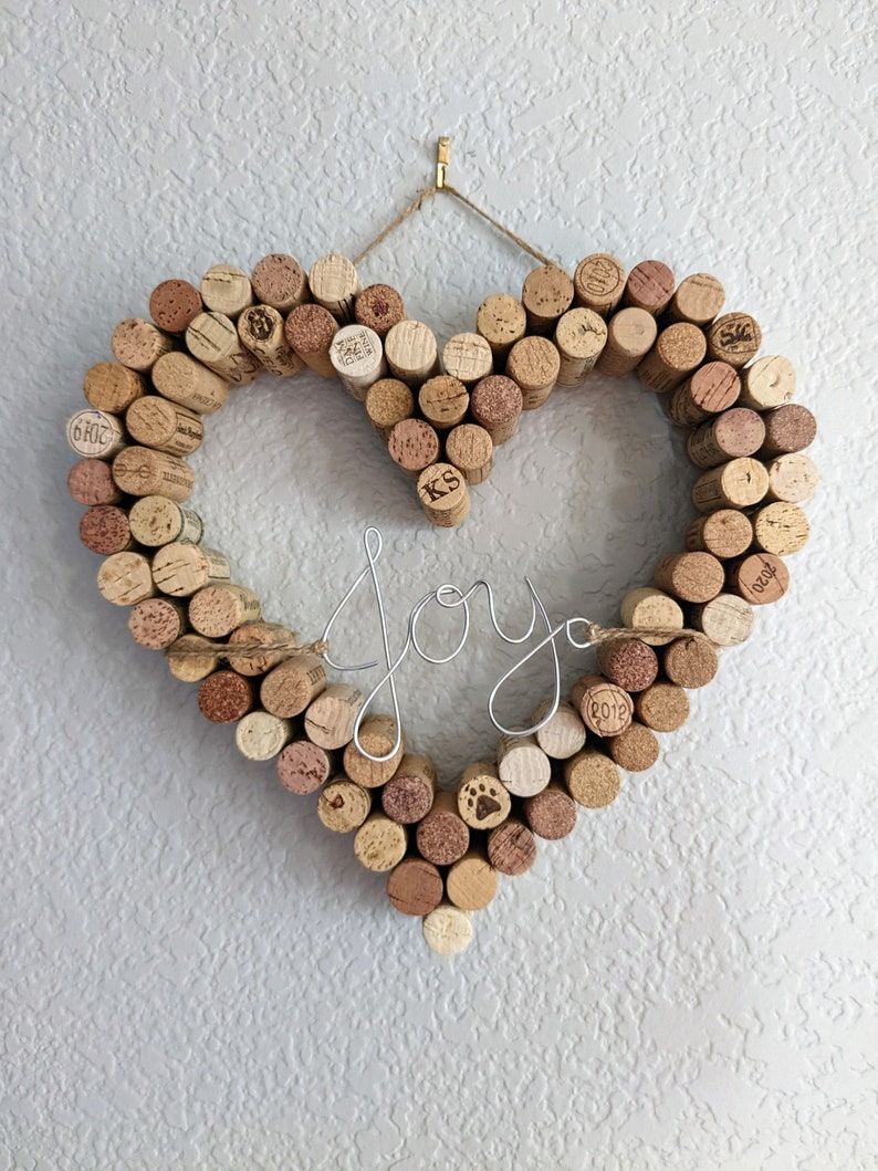 Wine Cork Heart Outline - Etsy