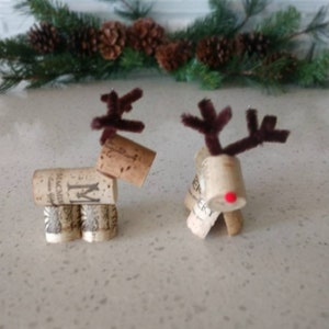 Wine Cork Reindeer - Etsy