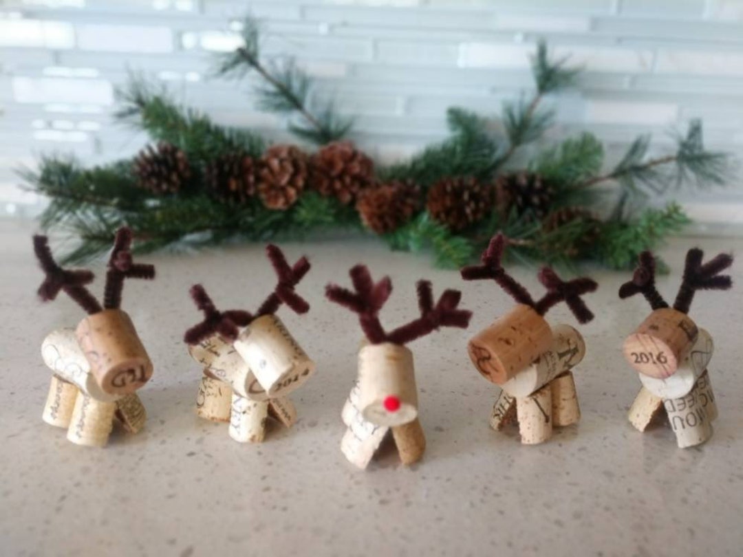 Wine Cork Reindeer - Etsy
