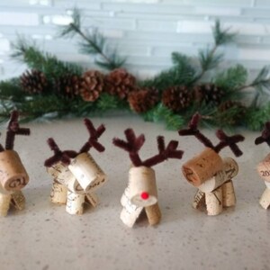 Wine Cork Reindeer - Etsy