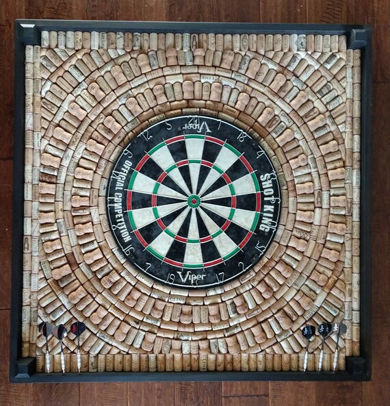 Darts Backboard With Wine Corks 36IN X 36IN Etsy