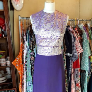 Robe longue de soirée vintage
