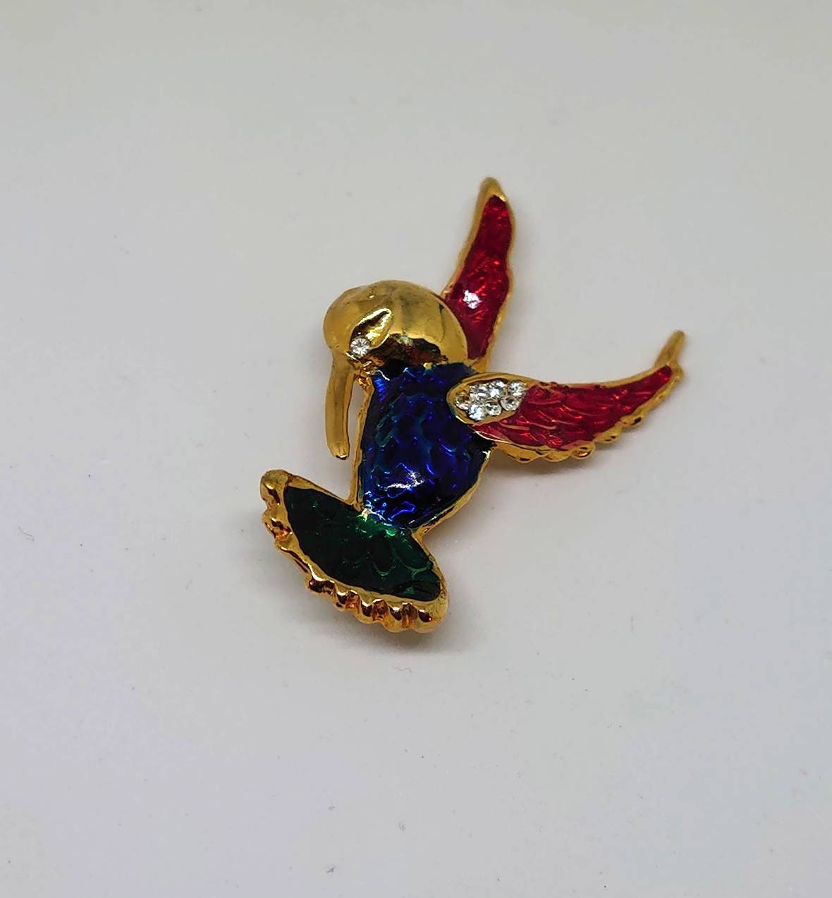Broche Vintage Oiseau Argenté - Année 1975, état Impeccable, Bijou Fantaisie Pour Femme