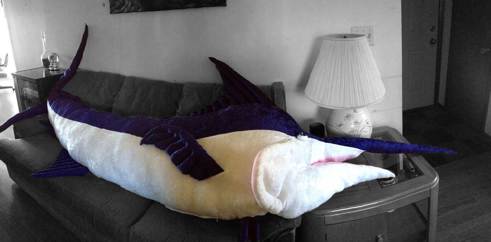 12 Foot Giant Stuffed Swordfish Body Pillow / Stuffed Animal Etsy