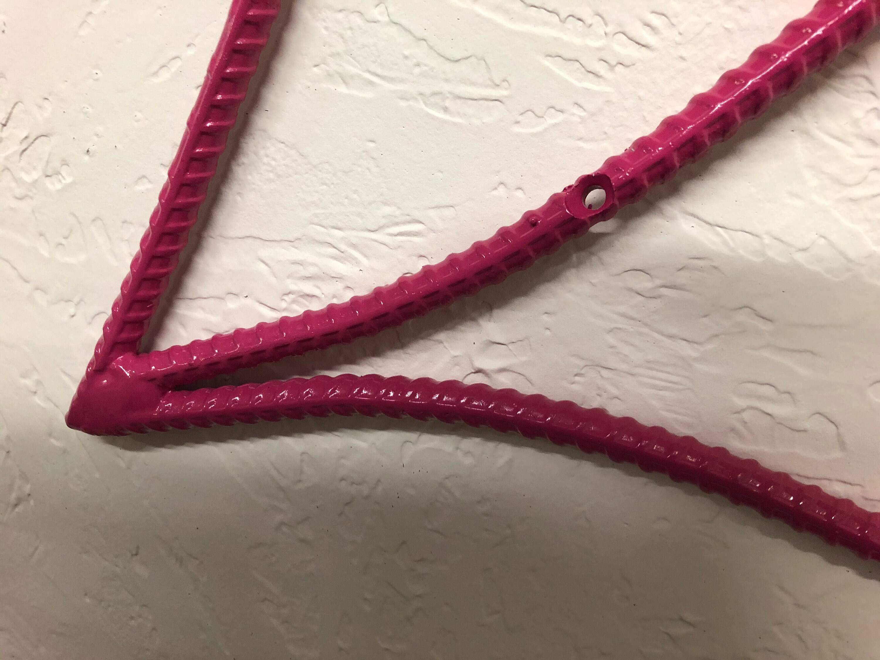 Pink Rebar Lips Metal Wall Art Hand Formed Rebar Art Etsy