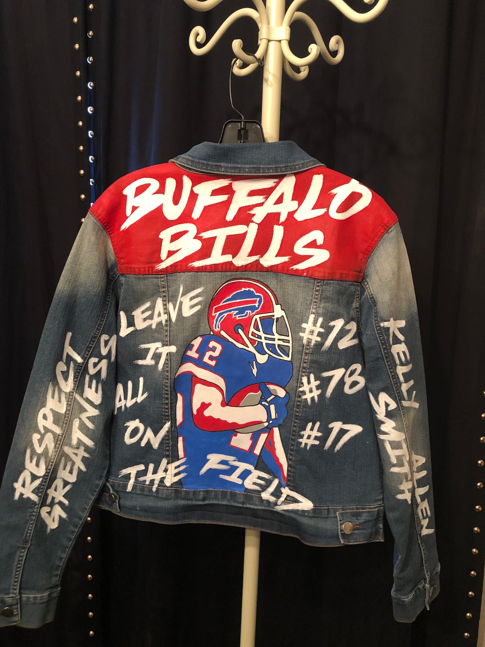 Hand Painted Jacket Buffalo Bills Graffiti - Etsy