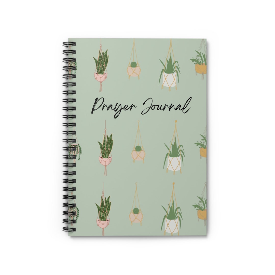 Prayer Journal Playful Hanging Plants Pattern Spiral Notebook - Etsy
