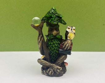 Fairy Garden Miniature Wizard Tree with Staff