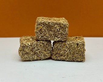 Fairy Garden Miniature Halloween Haybales - Set of 3