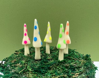 Fairy Garden Gnome Mushroom Glow in the Dark Mix