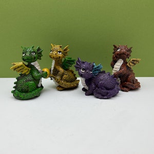 Fairy Garden Miniature Medieval Fairytale Dragon Figurine