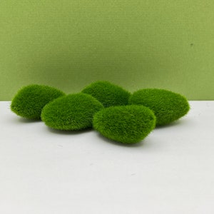 Fairy Garden Artificial Moss Rocks Small Set of 5