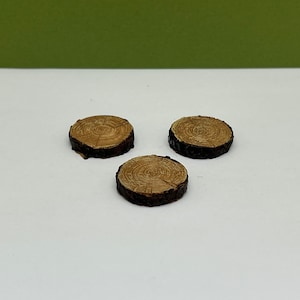 Fairy Garden Miniature Resin Wood Look Stepping Stones - Set of 3