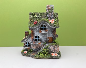 Fairy Garden Miniature Resin Solar Cottage House