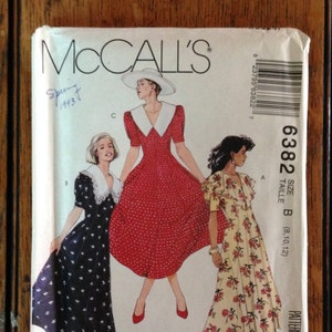 McCall&#39;s Dress Pattern from the &#39;90s, Sizes 8-10-12