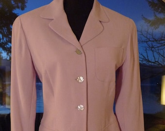 1960's Jacket, Textured Lavender Silk, 35" Bust