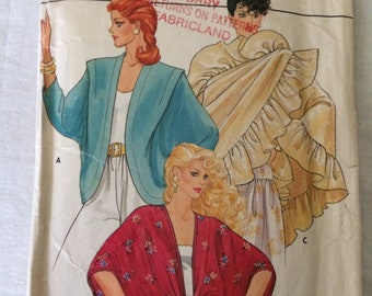 Mönster med Butterick-mönster och sjal från 1990-talet