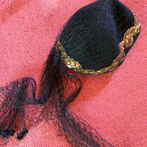 Vintage Wollfilzhut mit Schleier