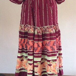 Original Design Skirt and Top with Gathers and Ruffles, Stripes and Borders