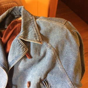 Denim Anorak Coat Etsy