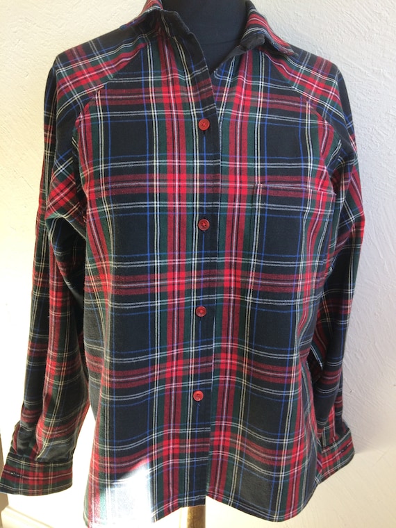 Plaid Flannel Blouse