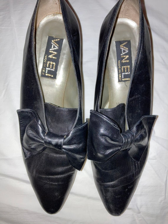Vintage Van Eli Black Leather Shoes